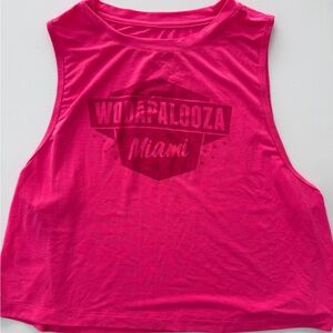 NOBULL WODAPALOOZA MIAMI MEDIUM Women's Pink Tank Top